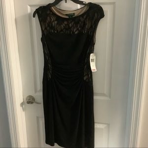 Ralph Lauren Black Cocktail Dress Size 6